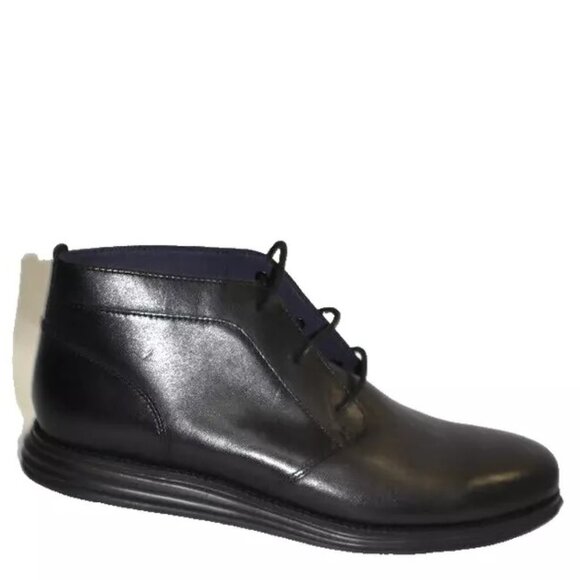 New! Cole Haan Øriginal Grand Chukka Boot Black Leather C28212 12 M DD400 main image 4